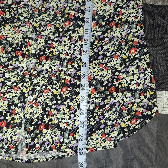 Intro Matilda Dark Floral Blouse Tunic Top Button Shirt Size S - Picture 10 of 10
